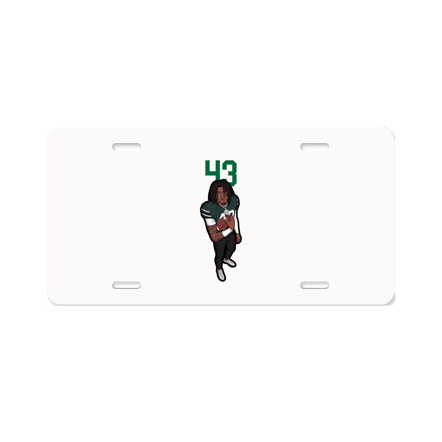 License Plate — Number Top in Classic