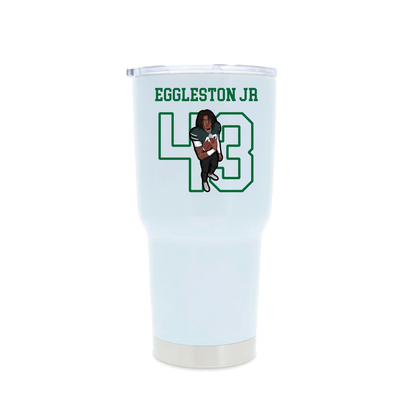 30oz Stainless Steel Tumbler — Shirsey in White
