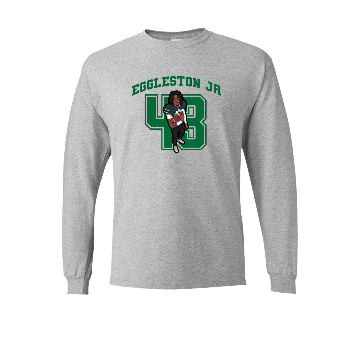 Long Sleeve Tee — Number in Grey