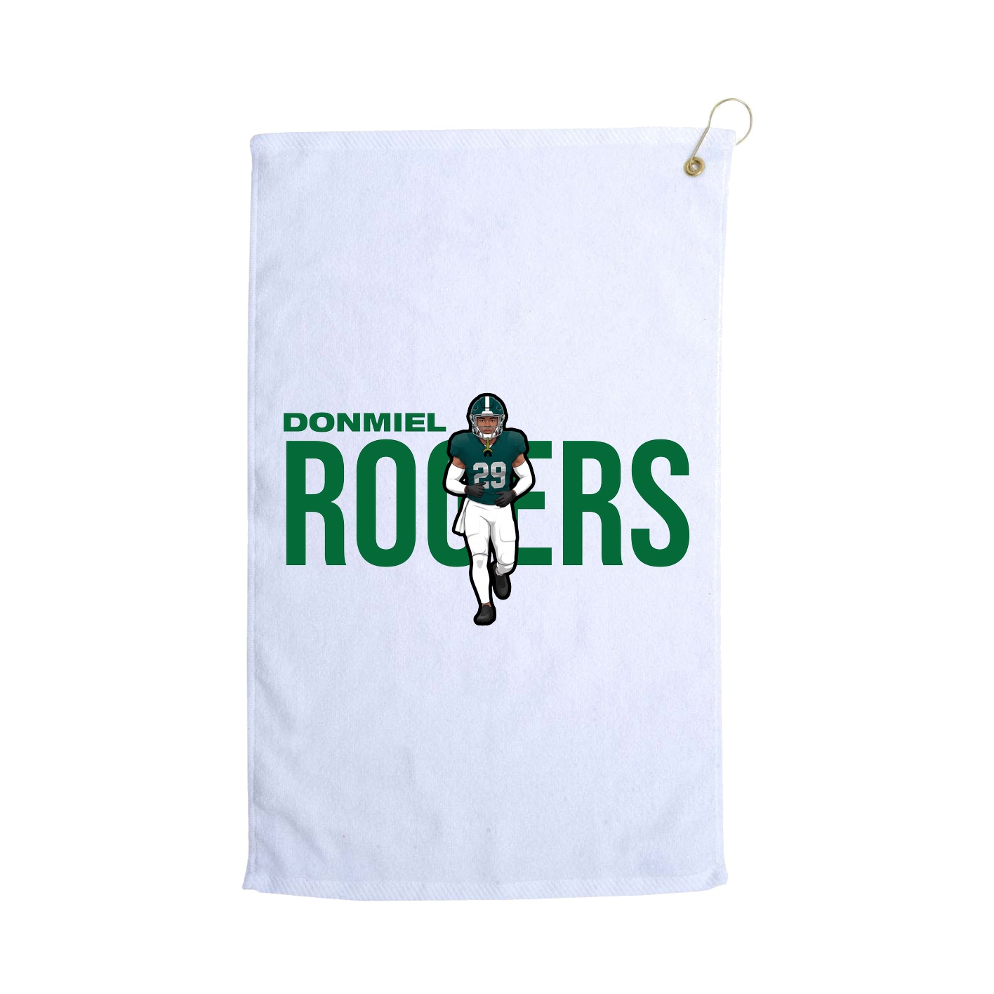 Golf Towel — Player Name in White