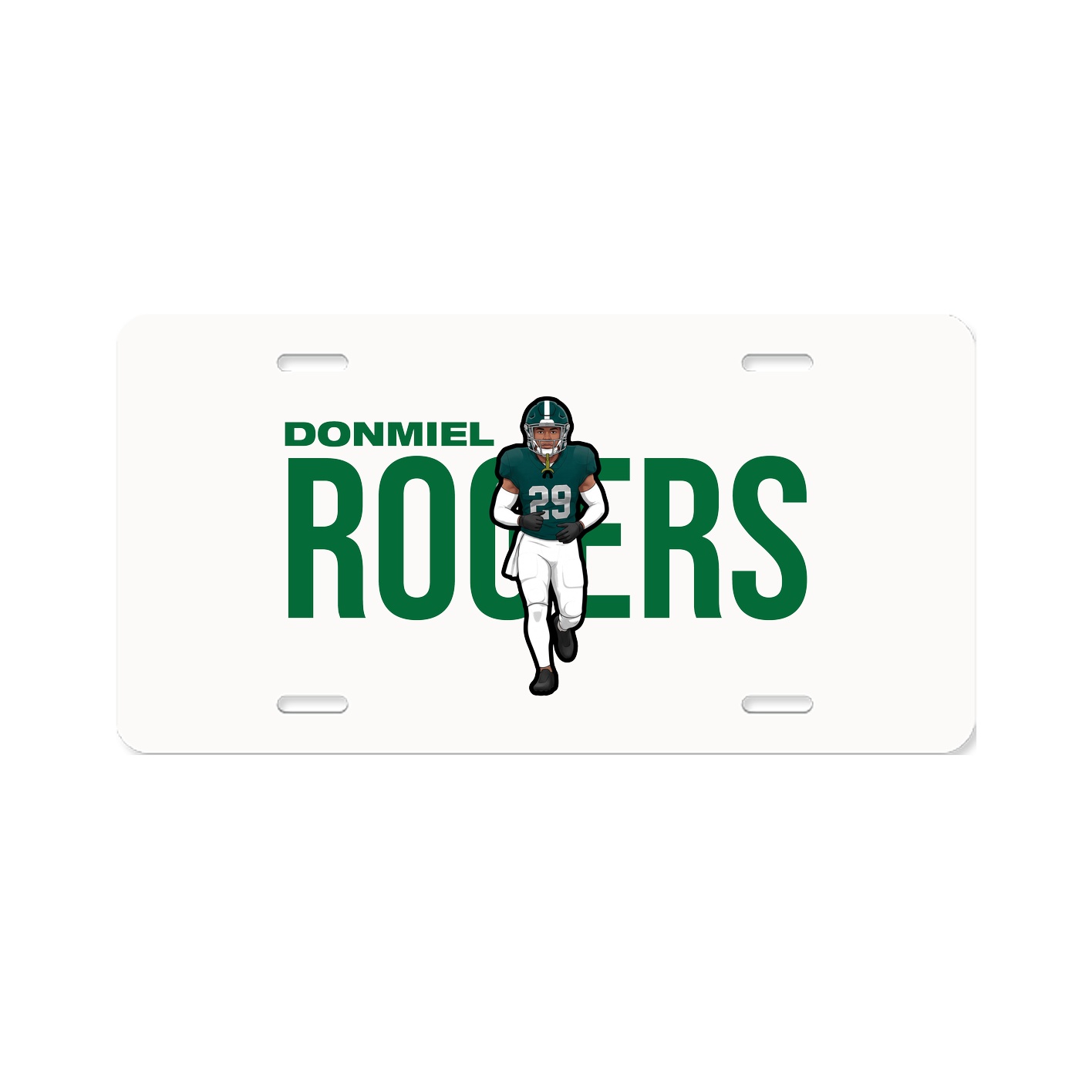 License Plate — Player Name in Classic