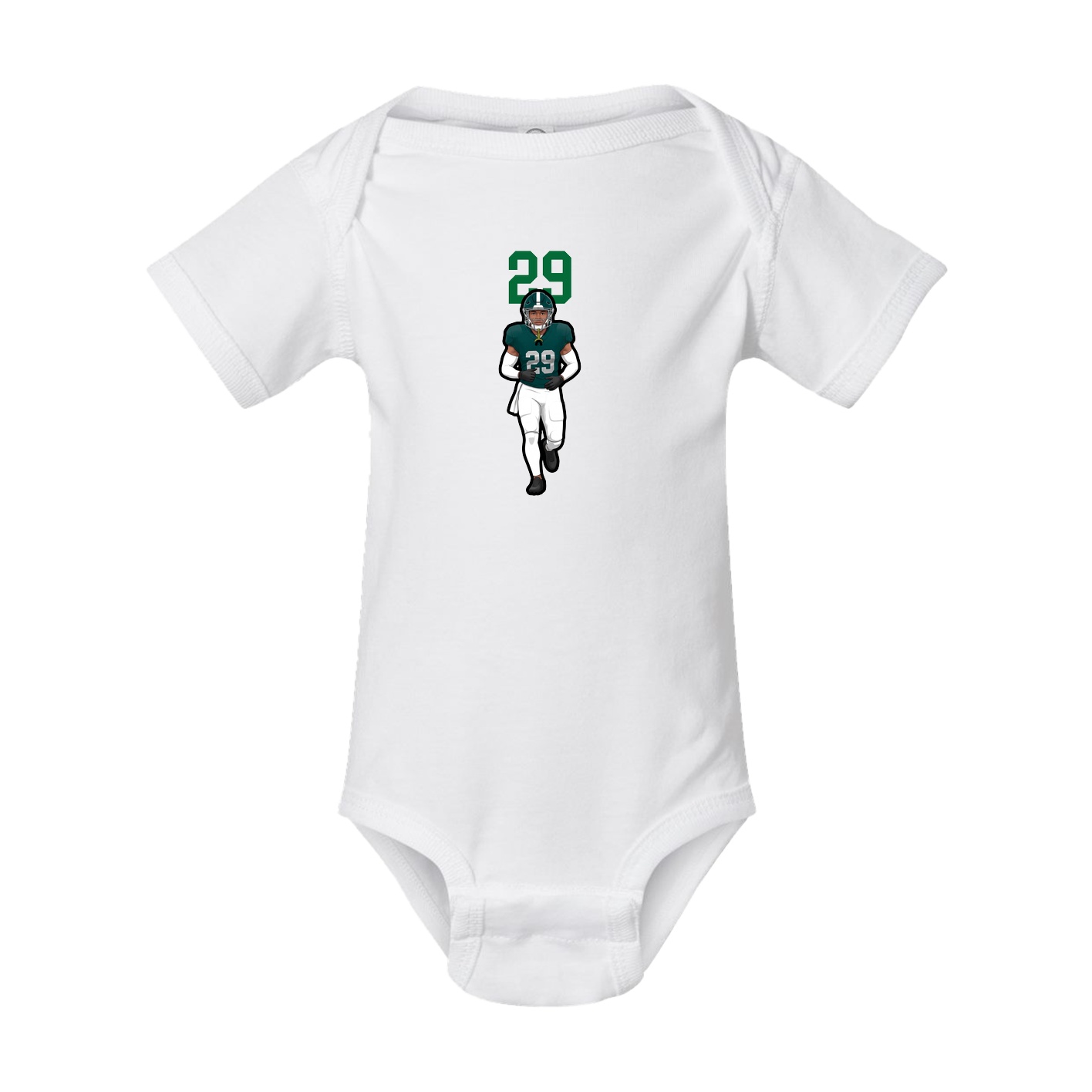 Baby Onesie — Number Top in White