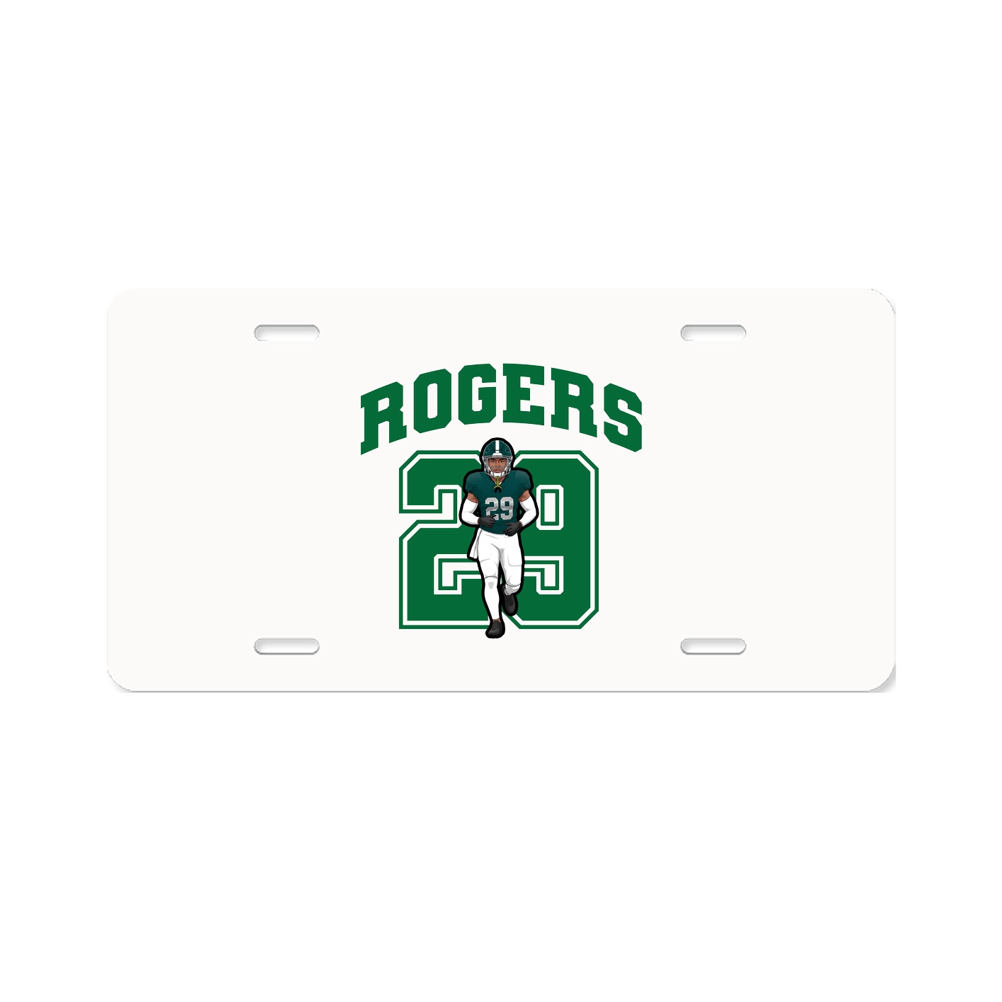 License Plate — Number in Classic
