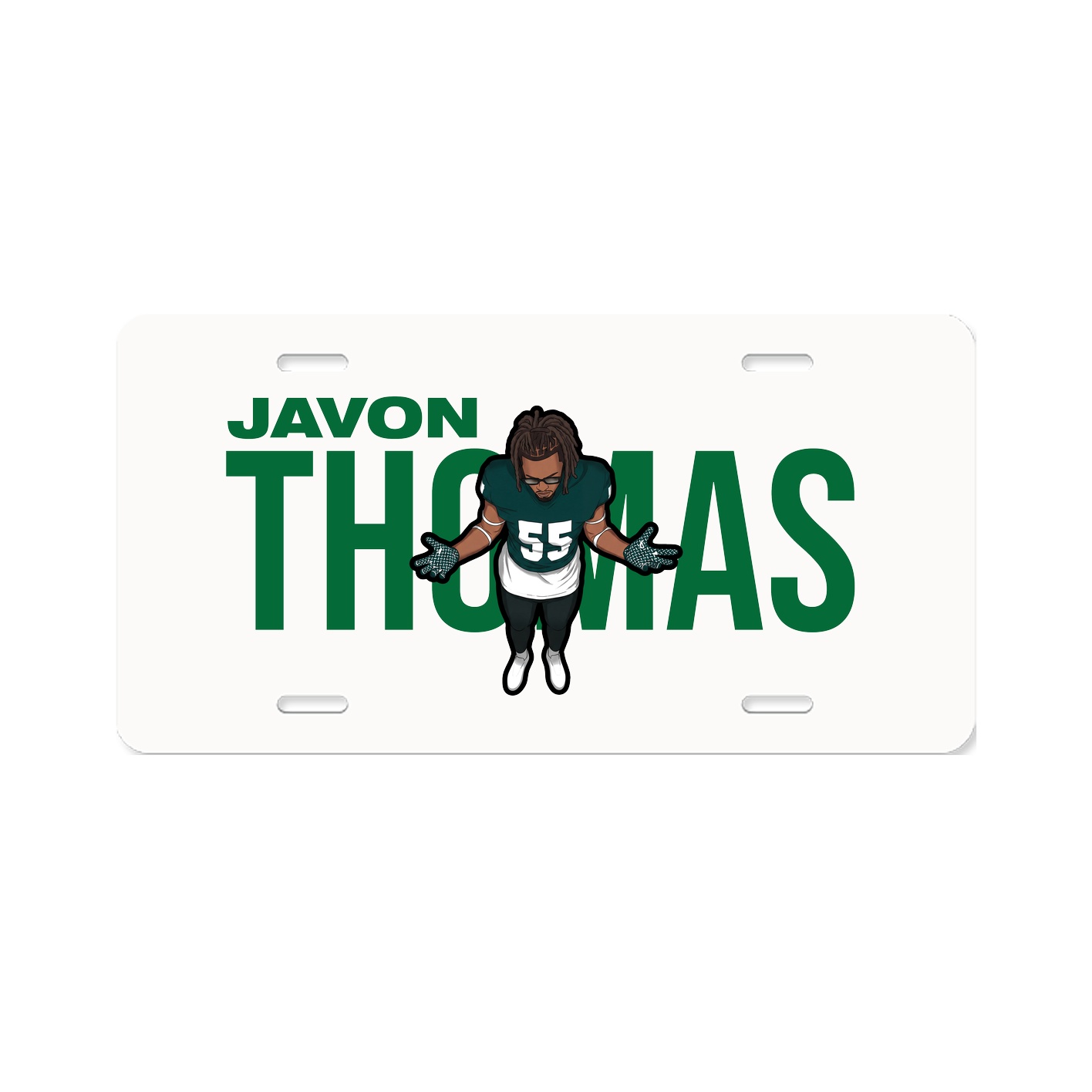 License Plate — Player Name in Classic