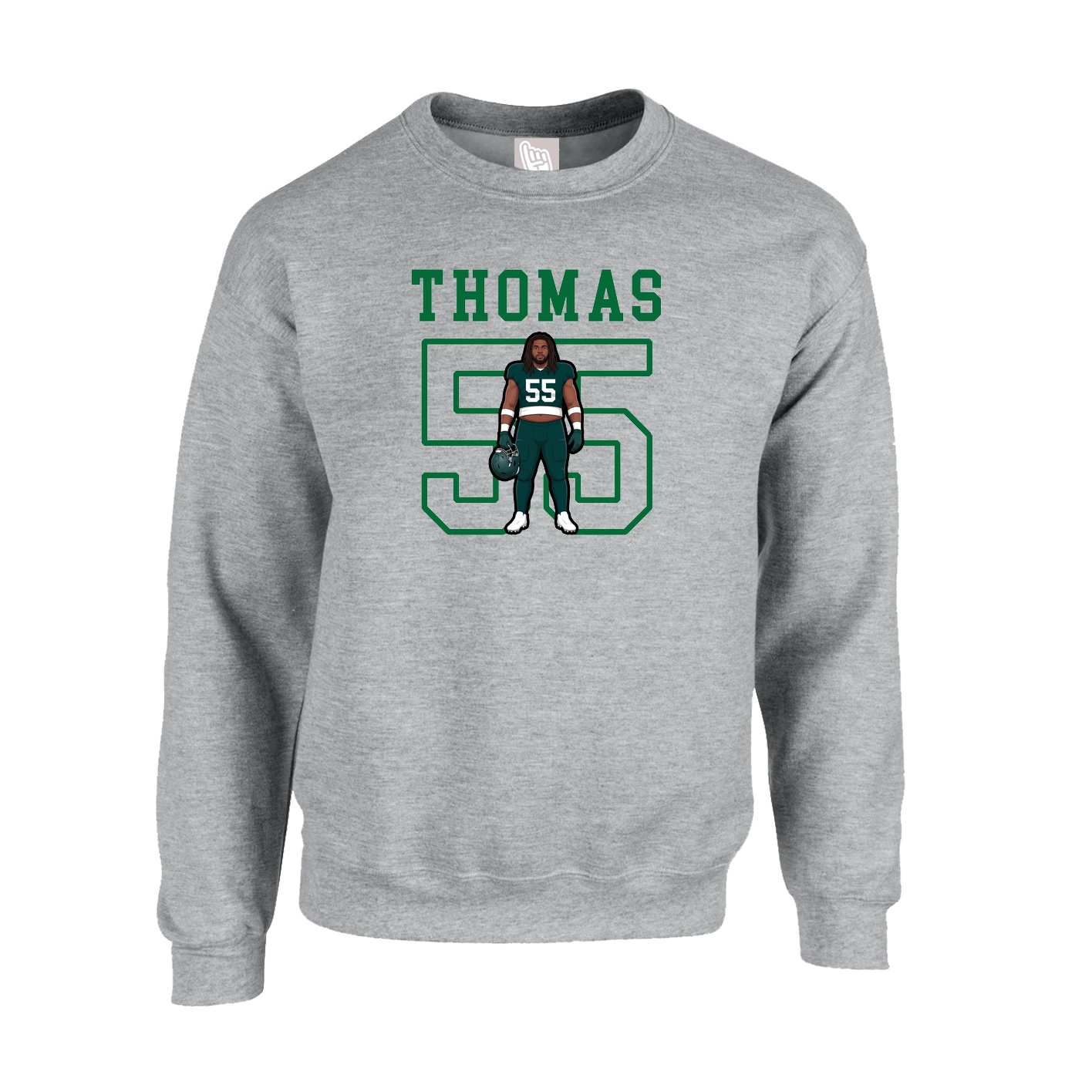 Fleece Crew — Shirsey in Grey