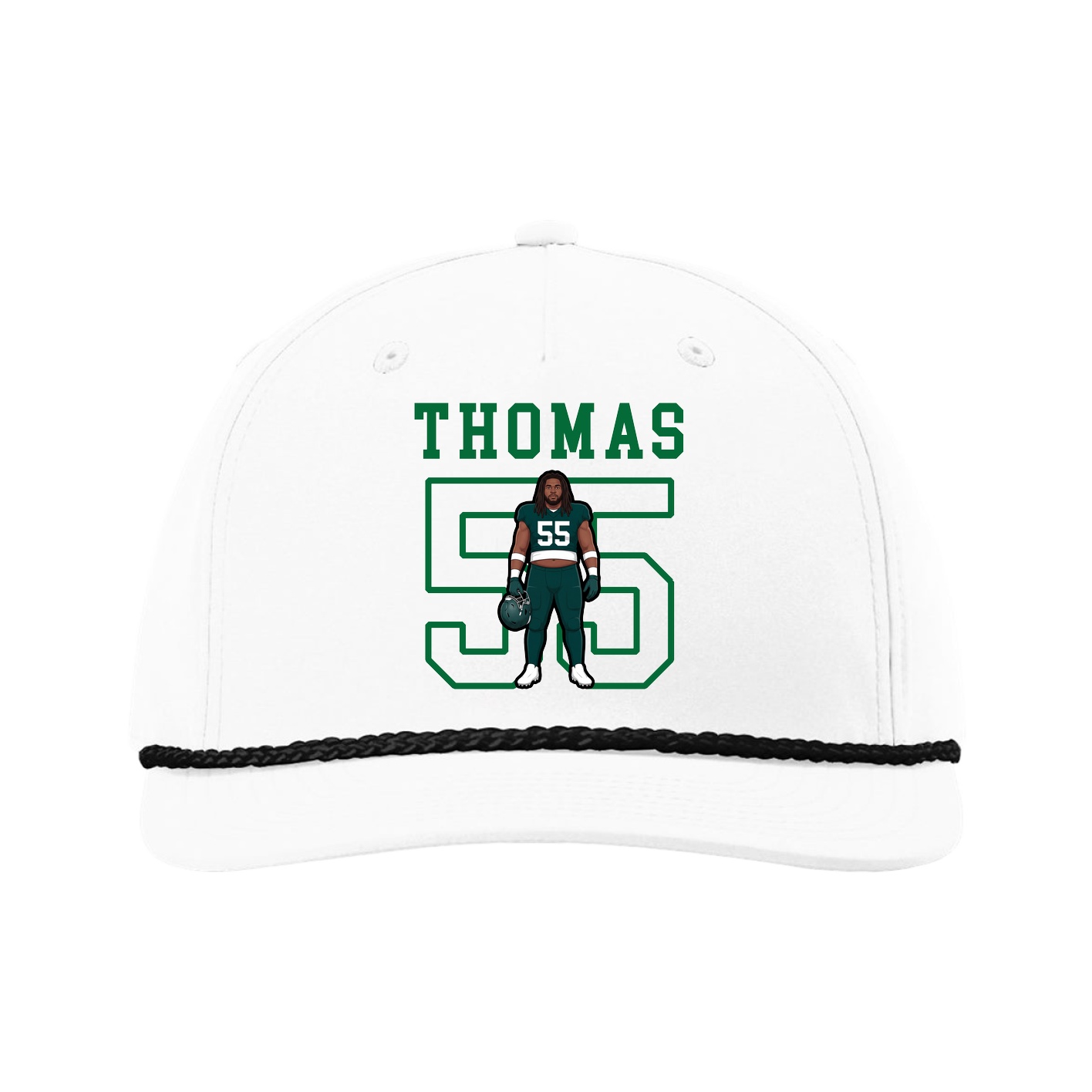 Five-Panel Classic Rope Cap — Shirsey in White