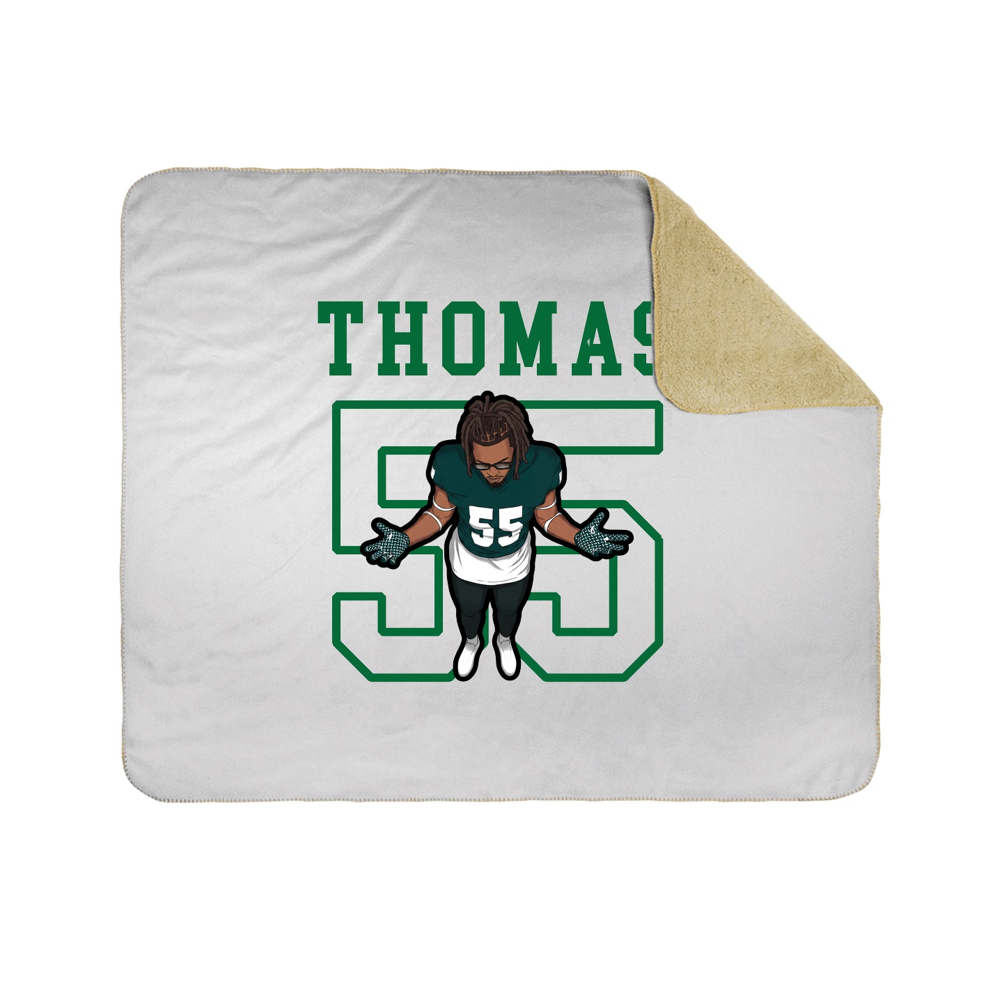 Throw Blanket — Shirsey in White