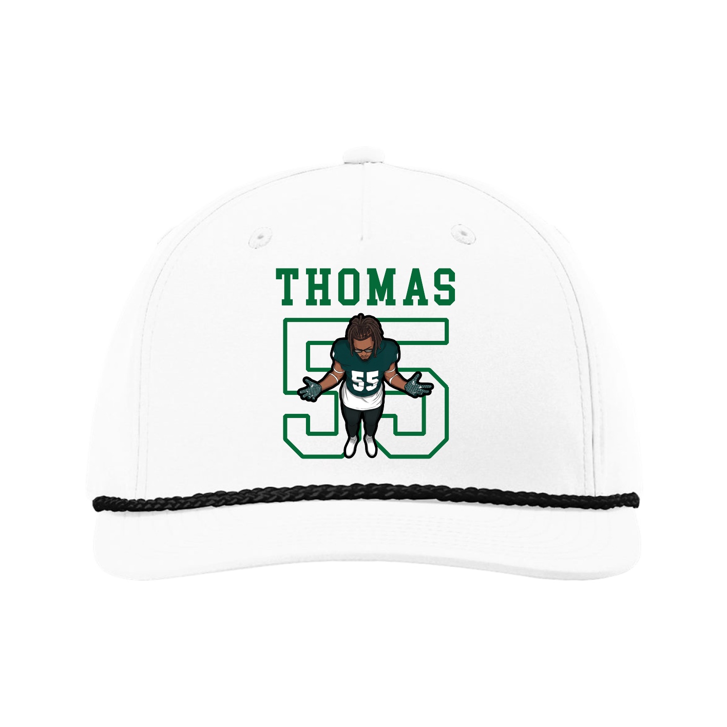 Five-Panel Classic Rope Cap — Shirsey in White