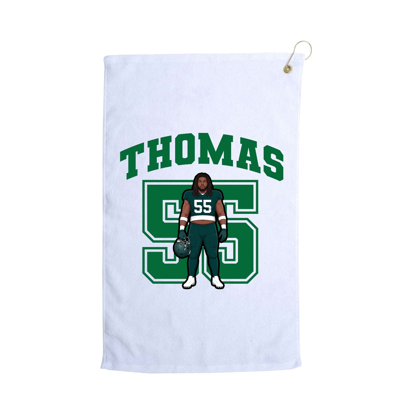 Golf Towel — Number in White
