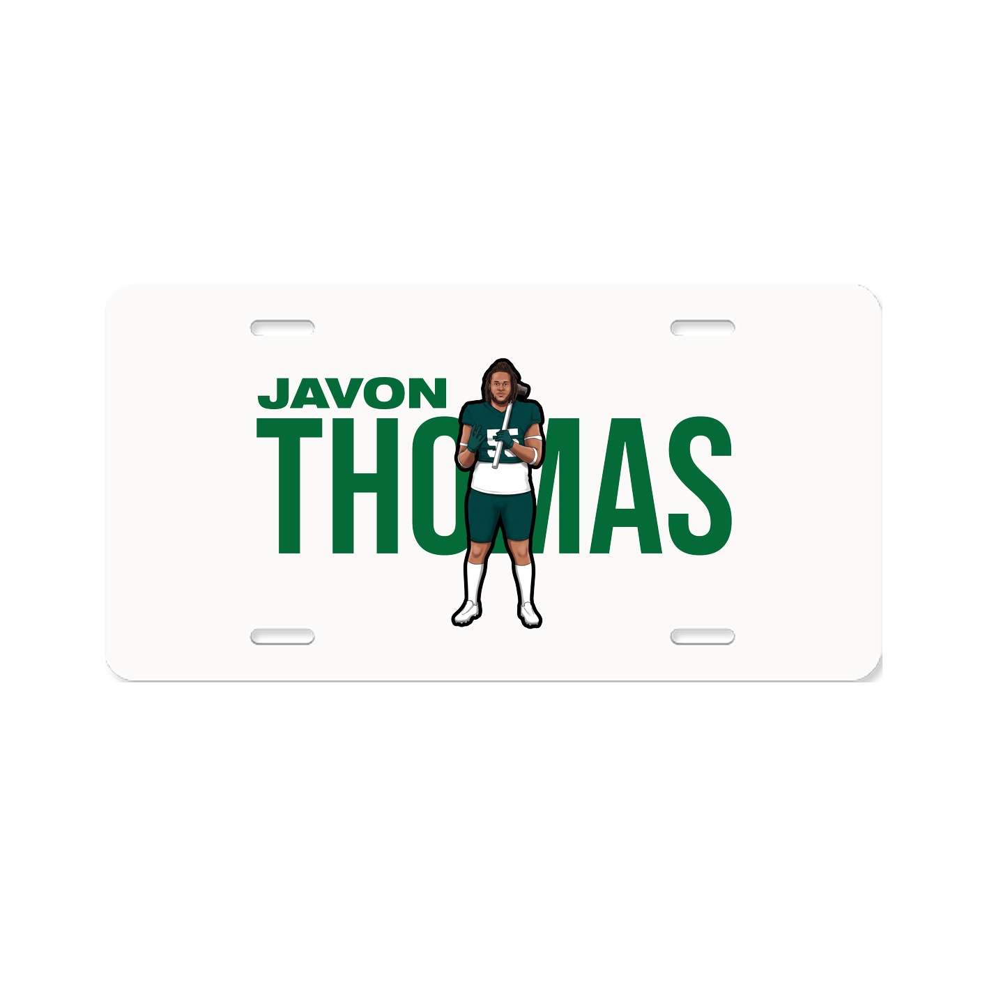 License Plate — Player Name in Classic