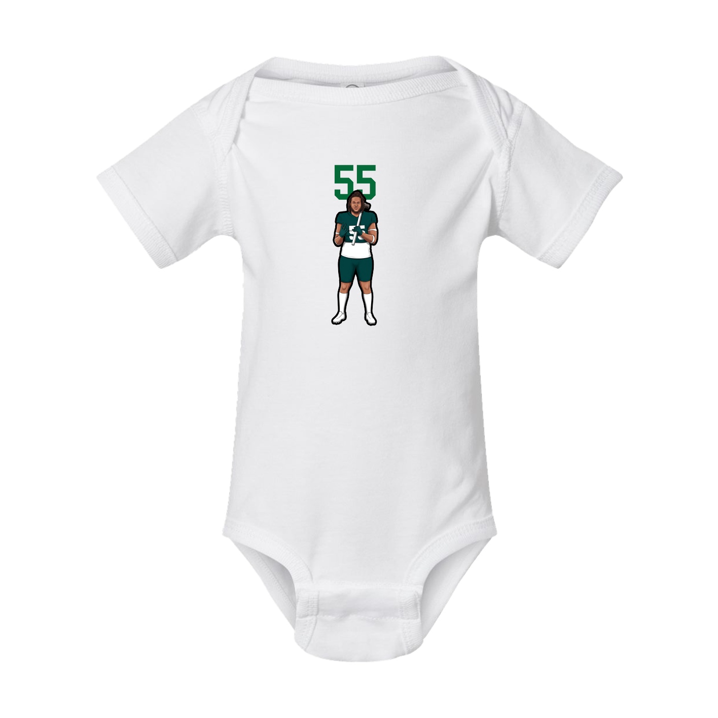 Baby Onesie — Number Top in White
