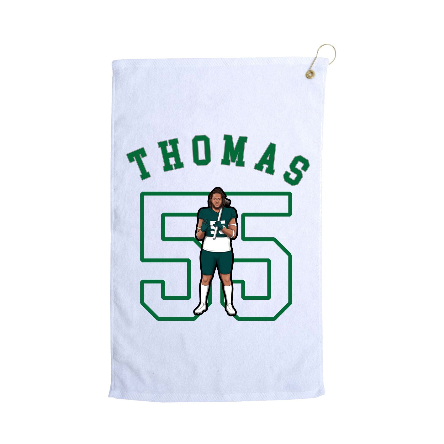 Golf Towel — Shirsey Arch in White