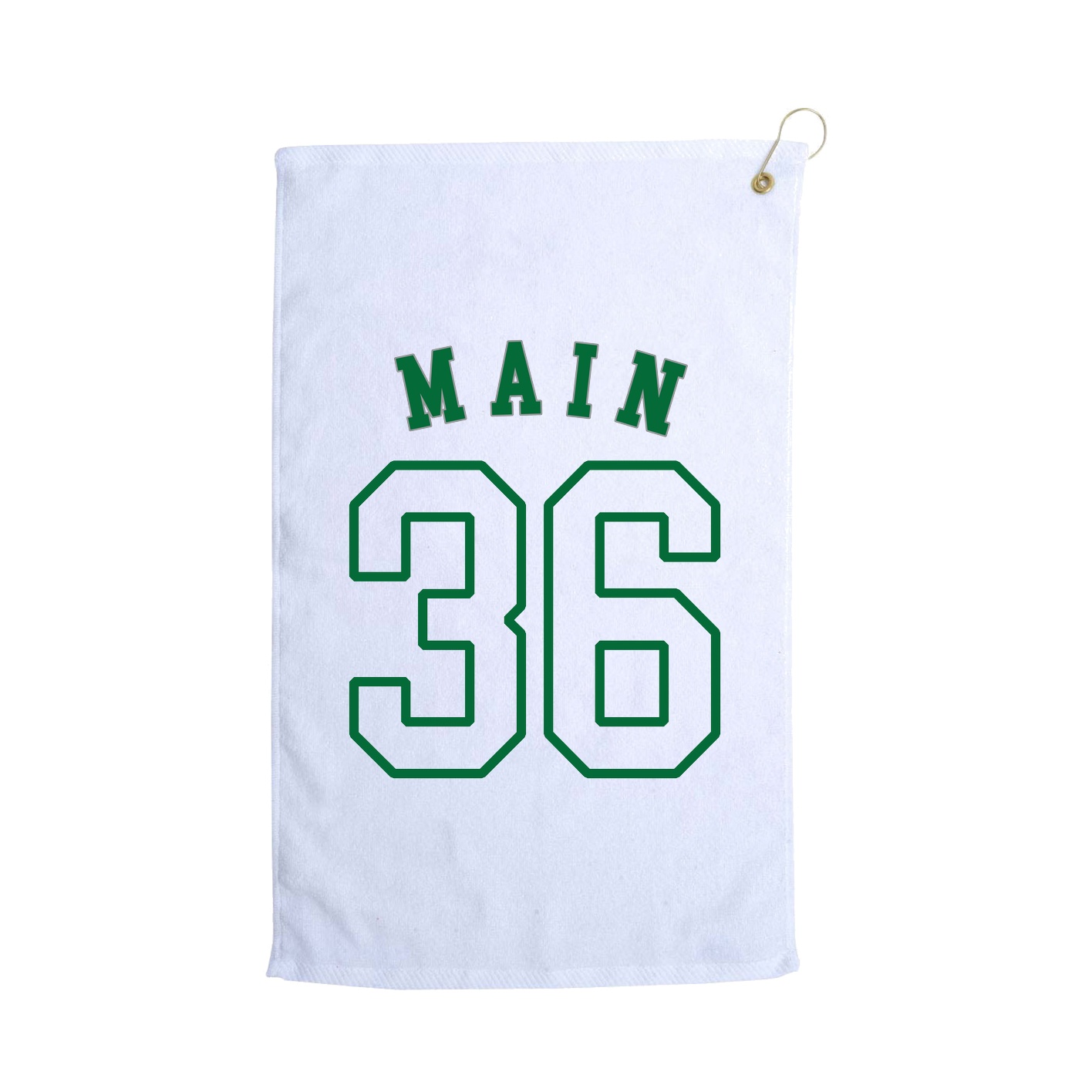 Golf Towel — Shirsey Arch in White