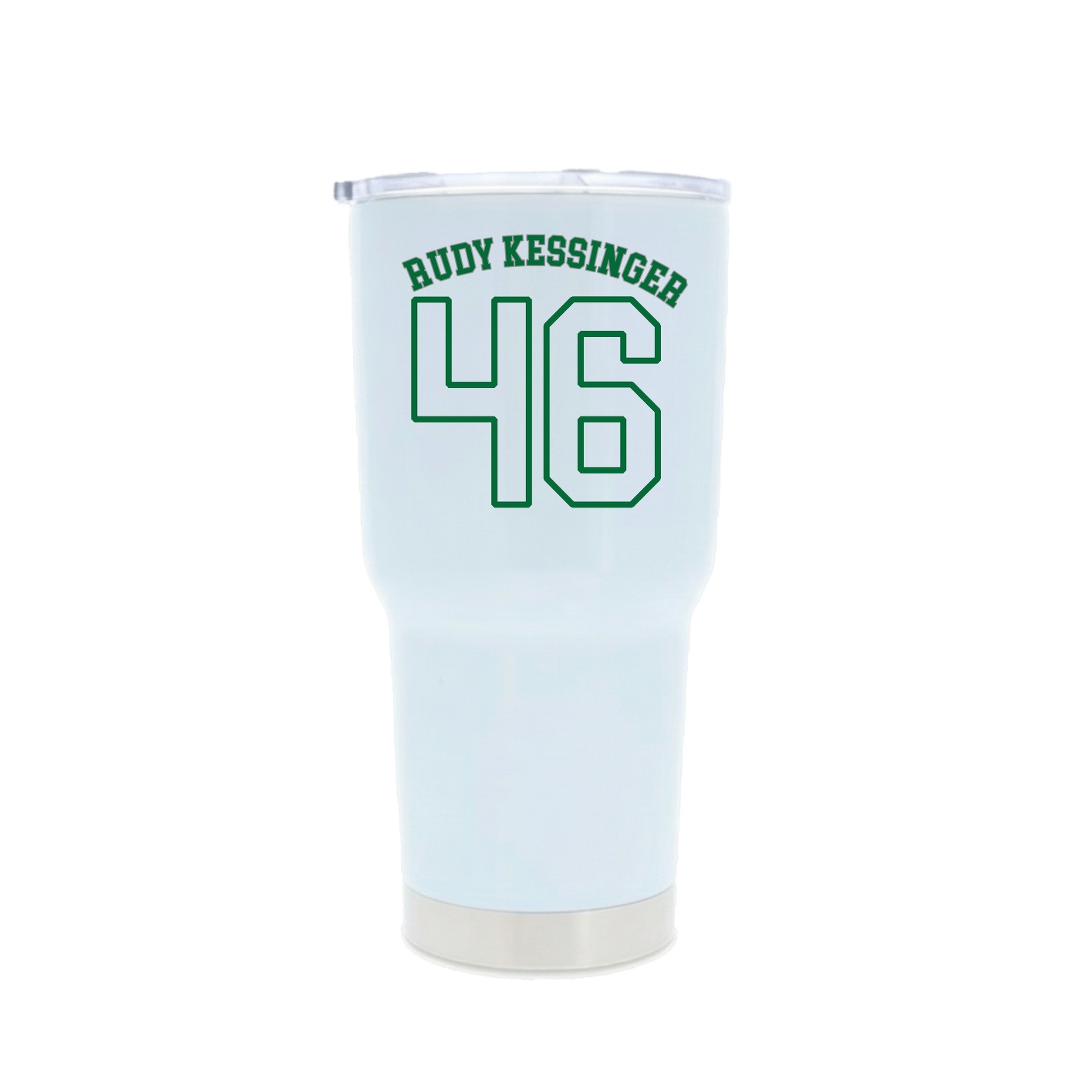 30oz Stainless Steel Tumbler — Shirsey Arch in White