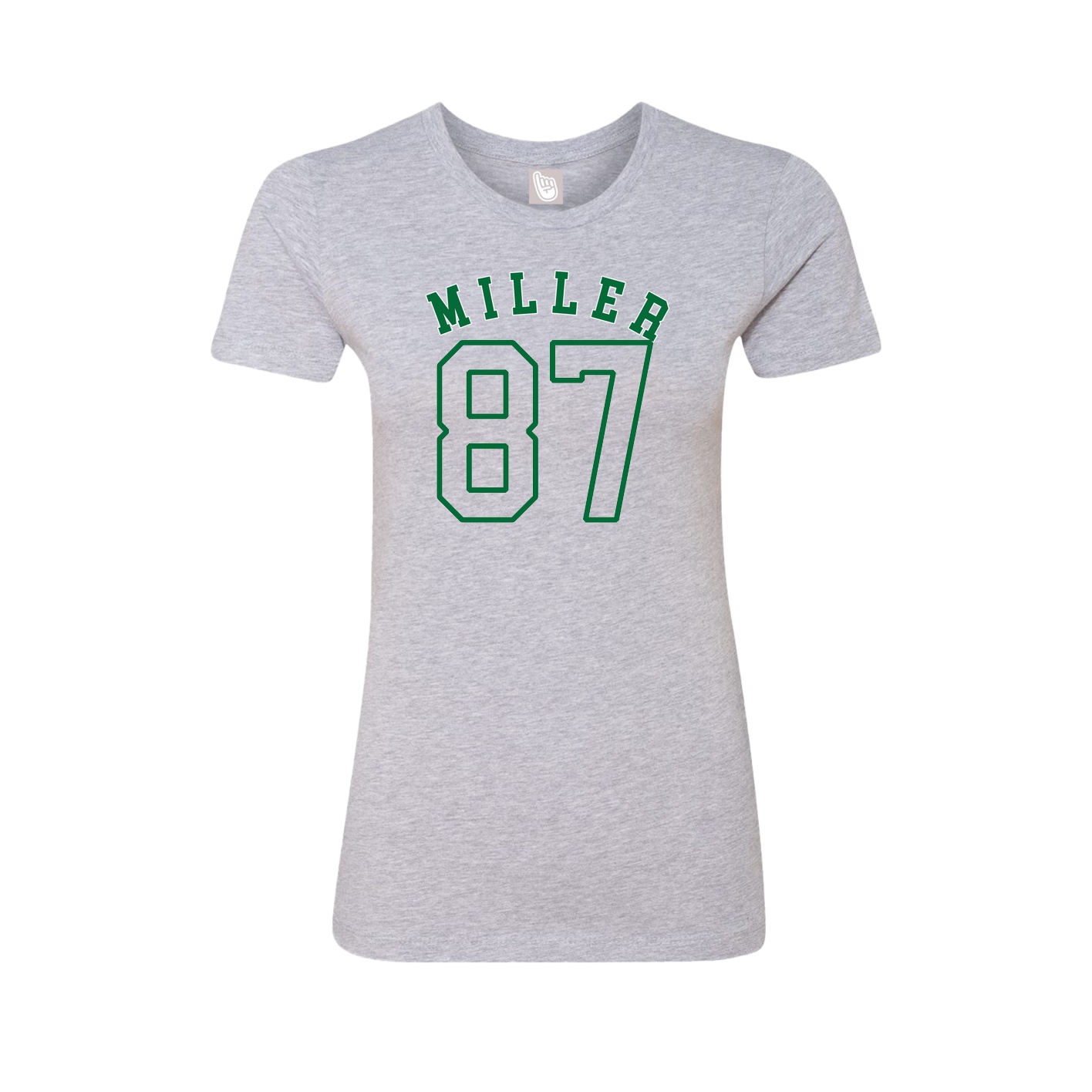 Fitted Women's Tee — Shirsey Arch in Grey