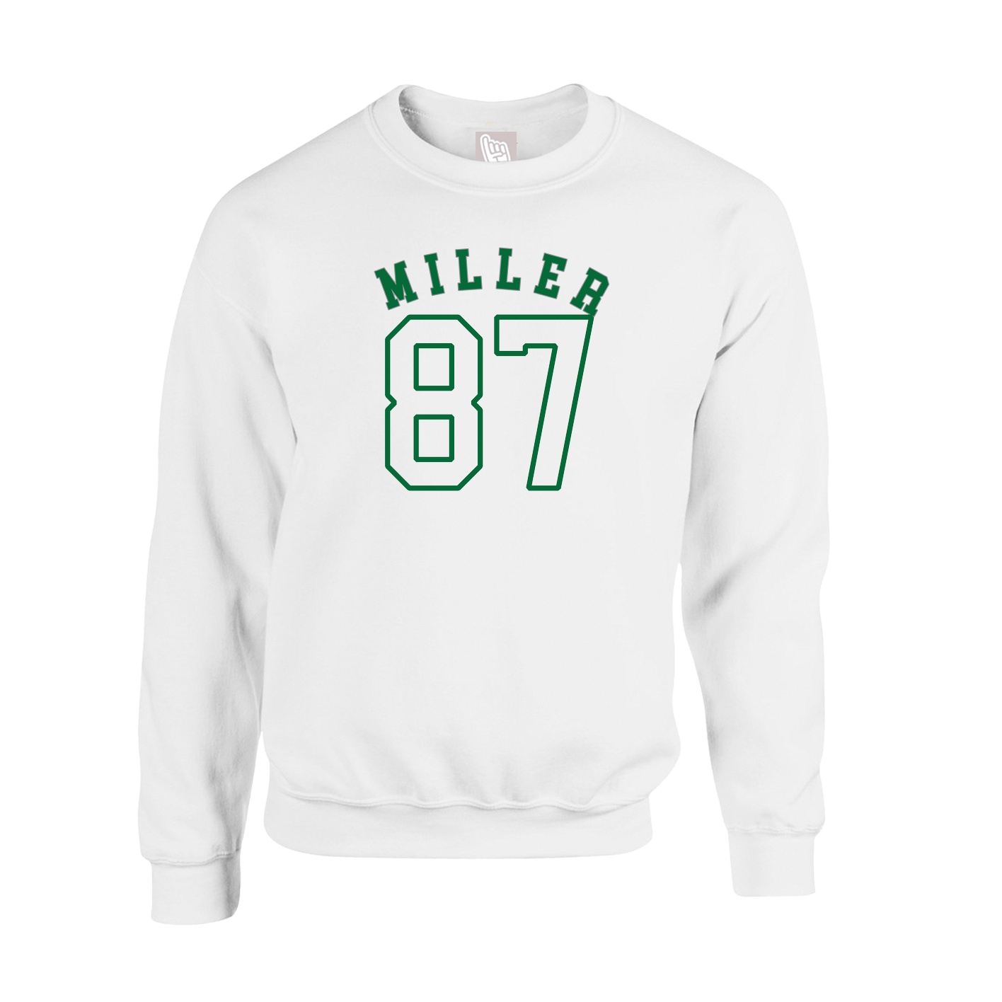 Fleece Crew — Shirsey Arch in White