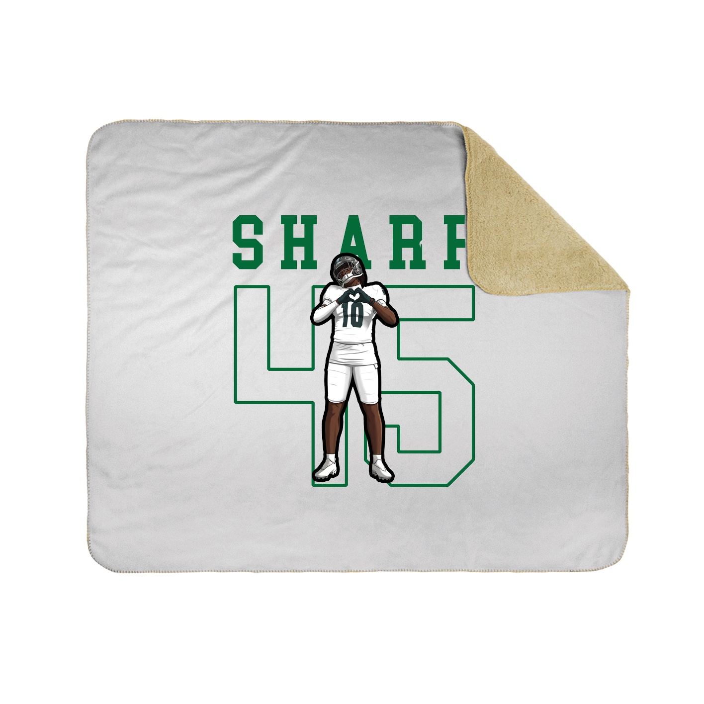 Throw Blanket — Shirsey in White