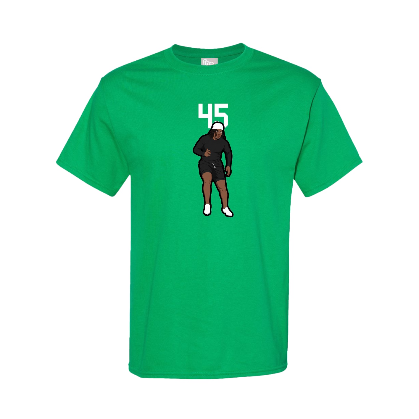 Youth Tee — Number Top in Green