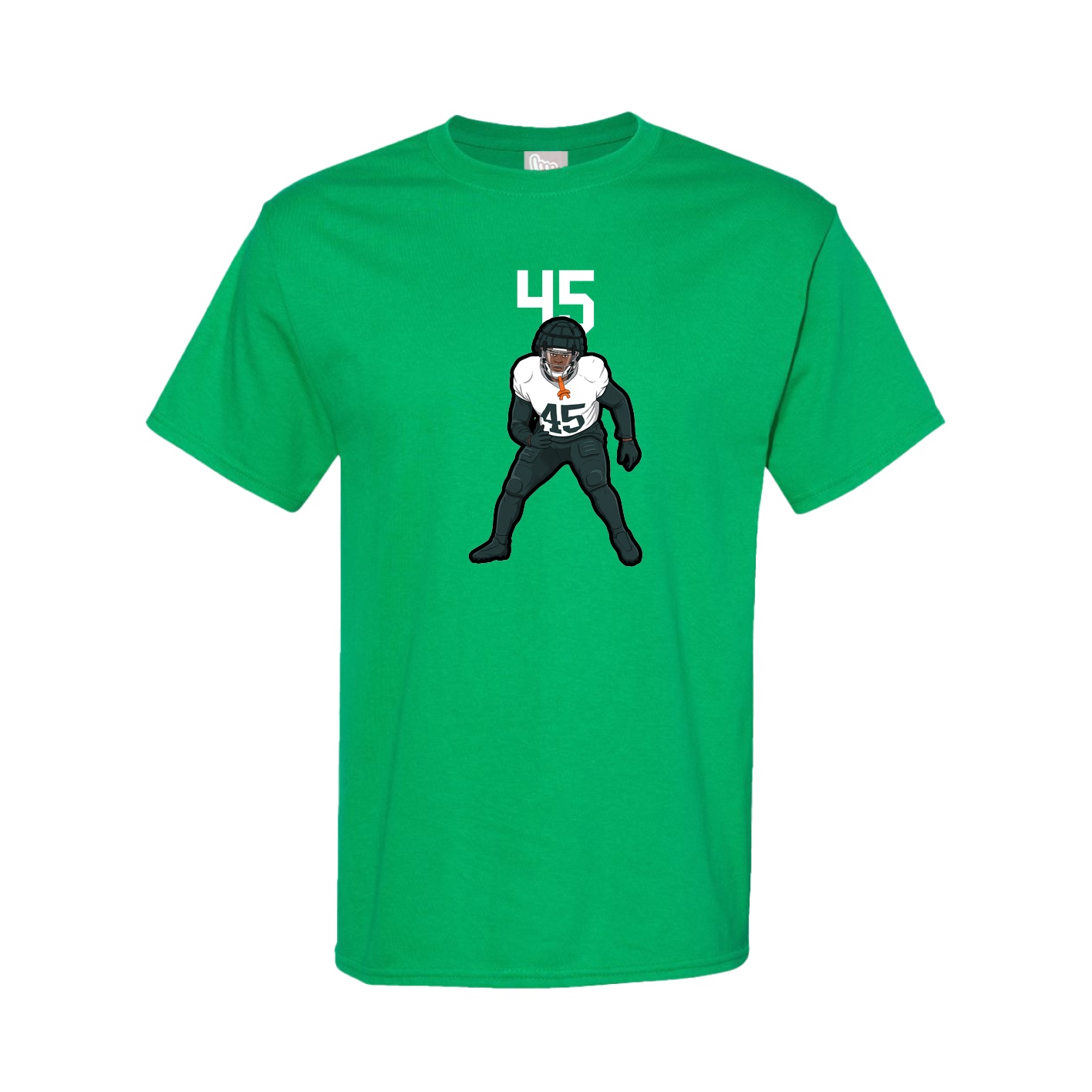 Youth Tee — Number Top in Green