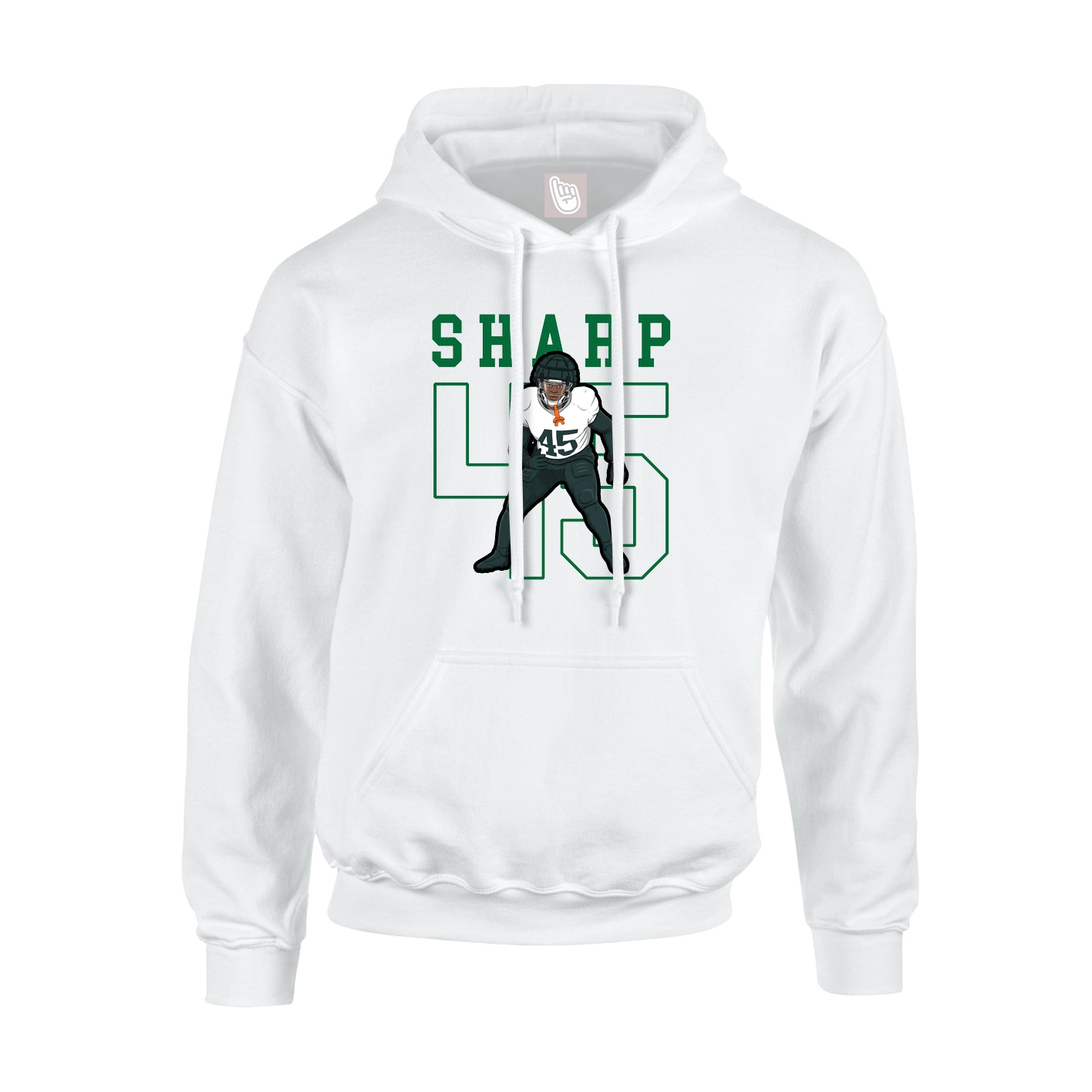 Hoodie — Shirsey in White