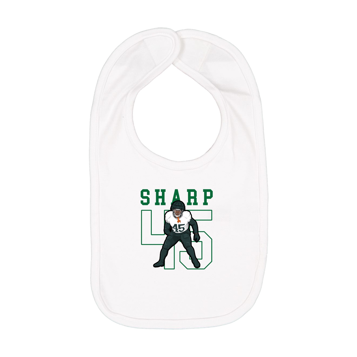 Infant Bib — Shirsey in White