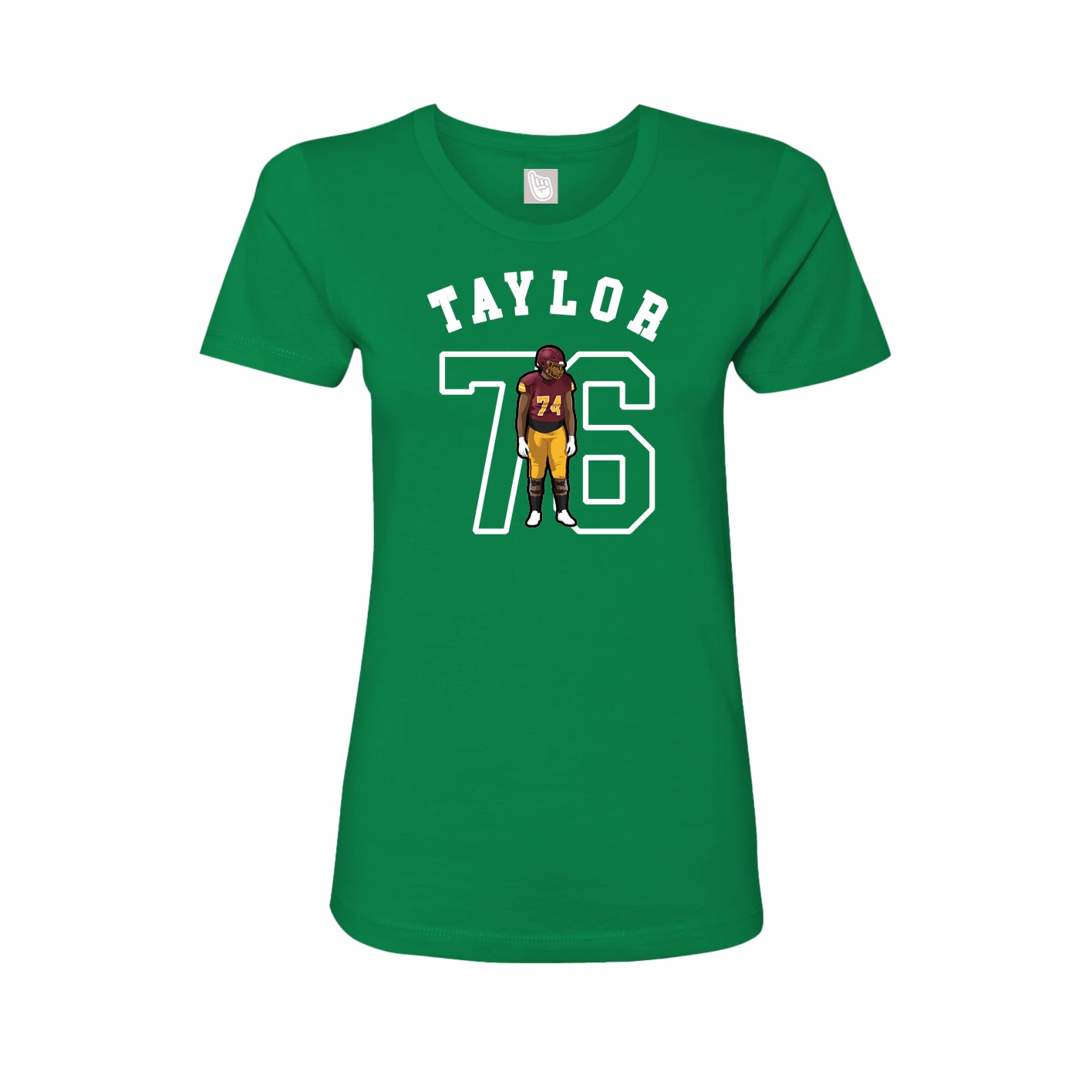 Fitted Women's Tee — Shirsey Arch in Green