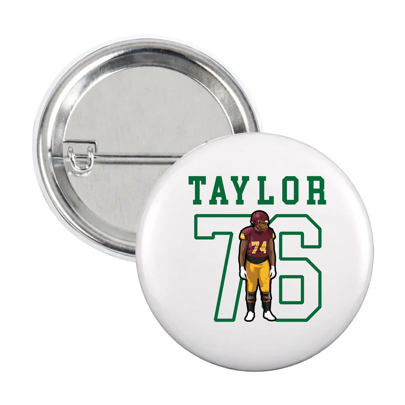 Game Day Button — Shirsey in White