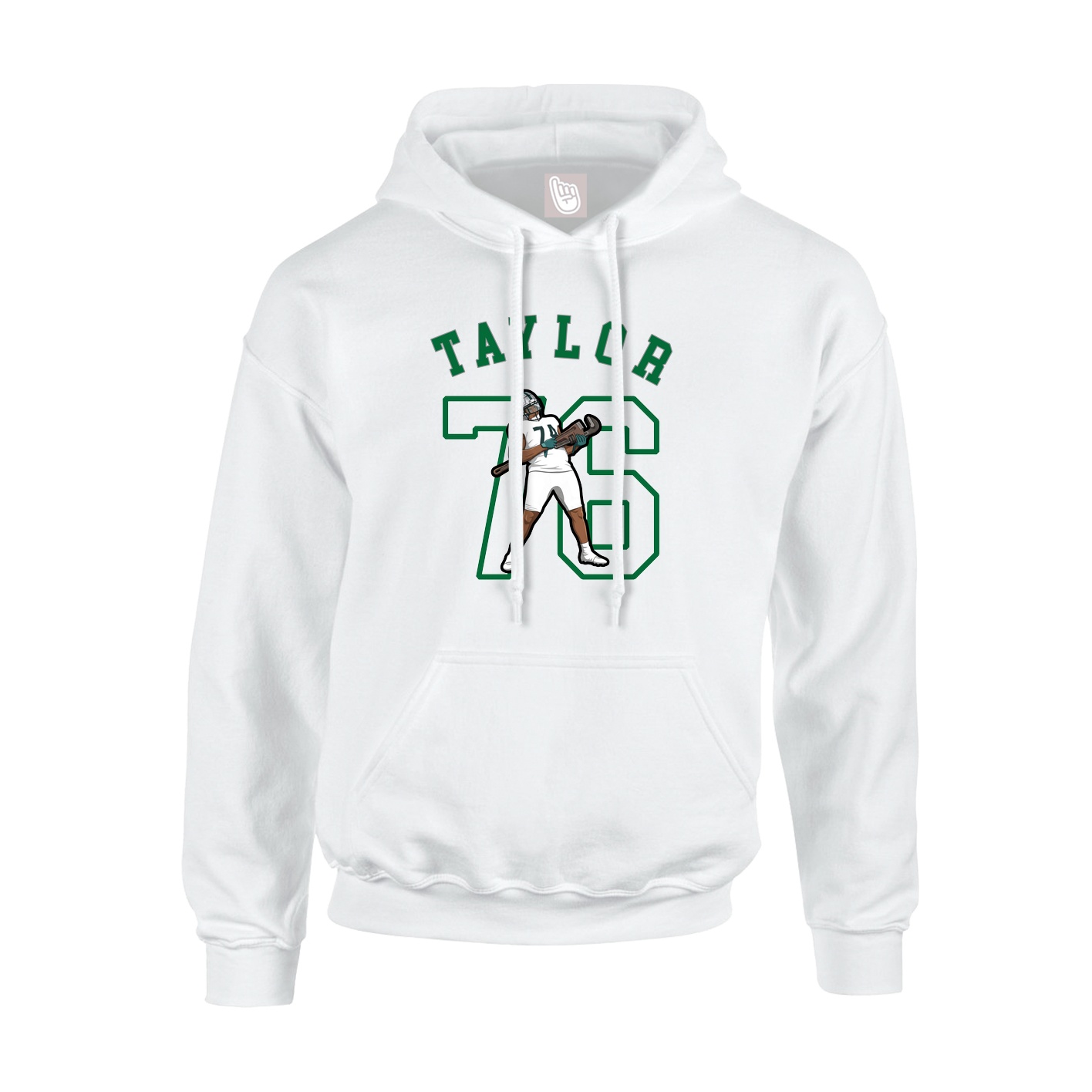 Hoodie — Shirsey Arch in White