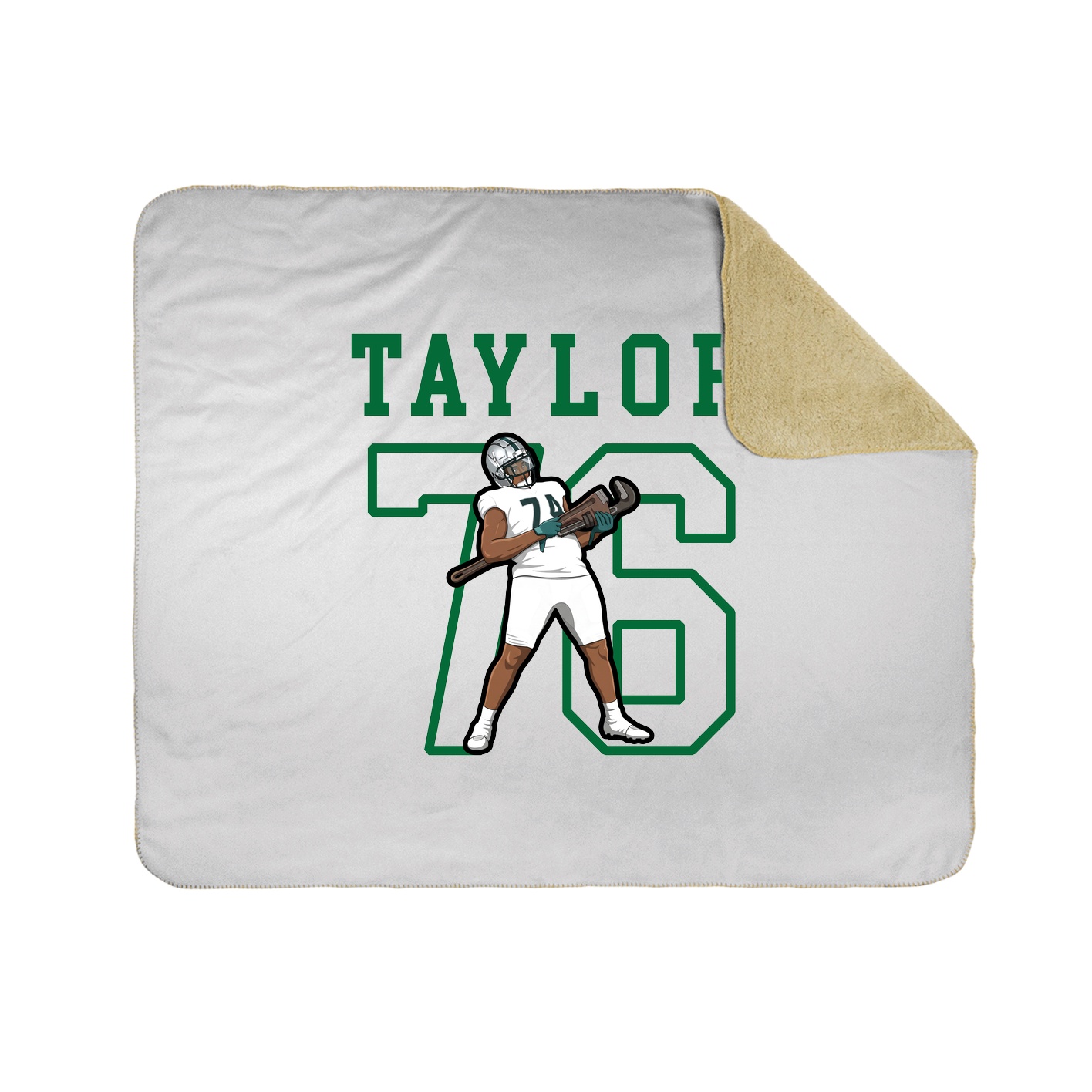 Throw Blanket — Shirsey in White