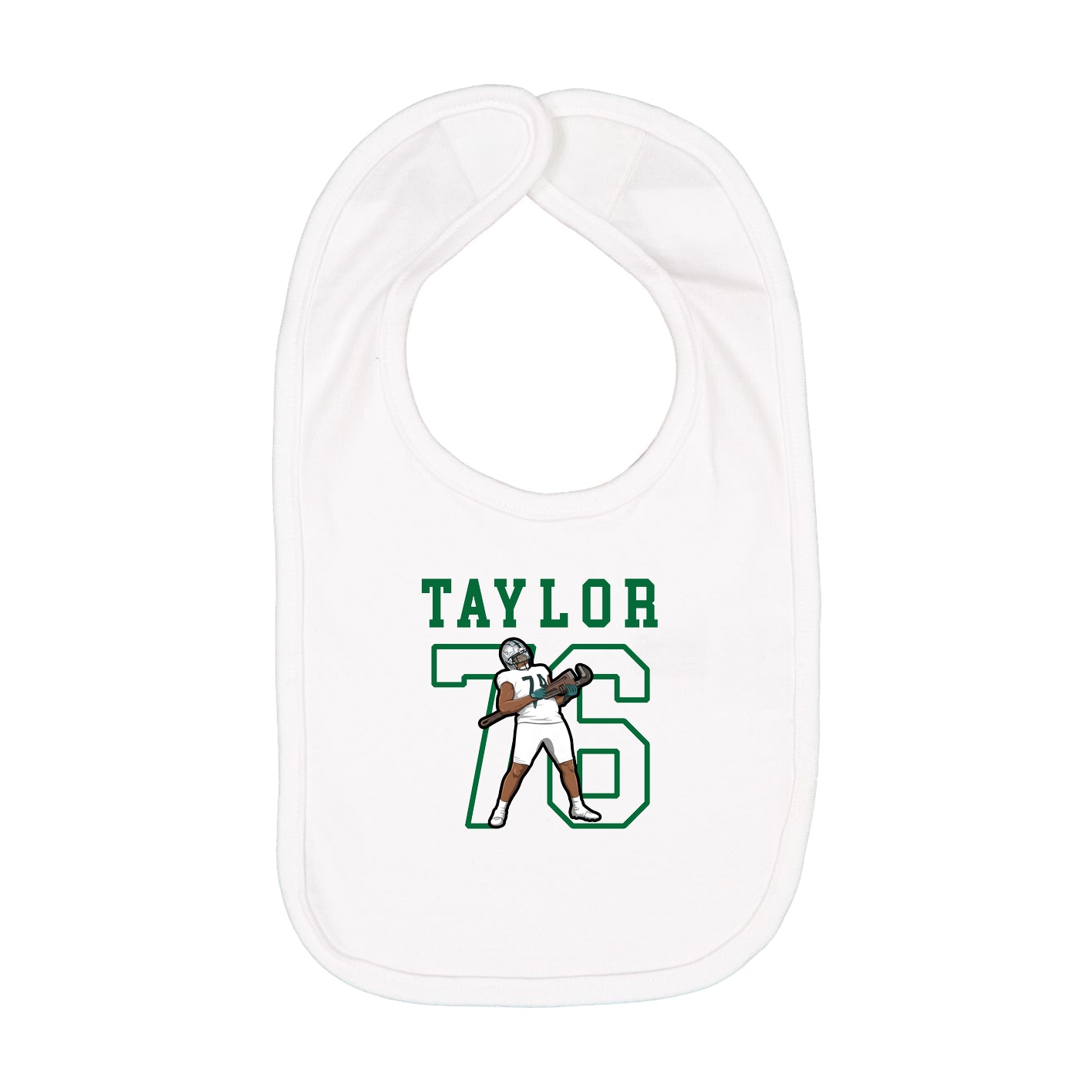 Infant Bib — Shirsey in White