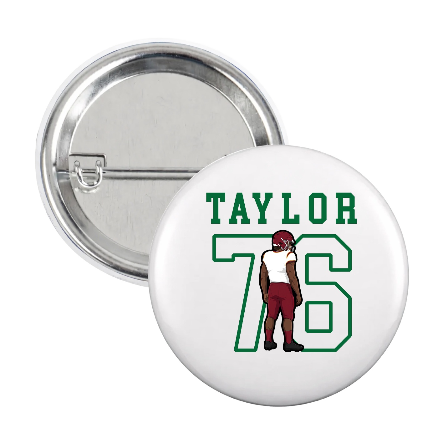 Game Day Button — Shirsey in White