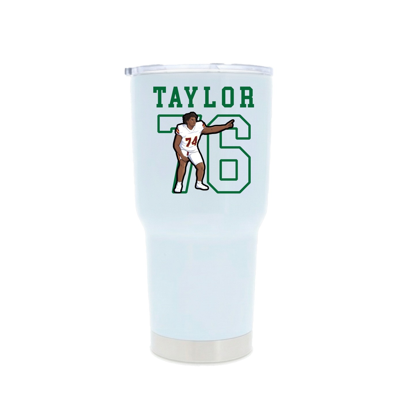 30oz Stainless Steel Tumbler — Shirsey in White