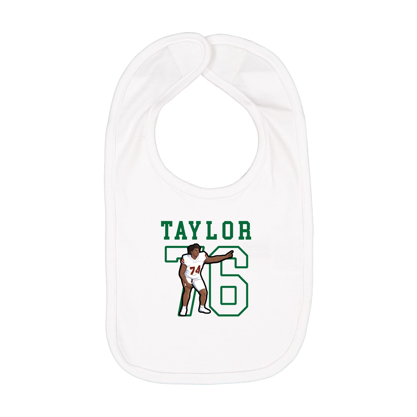 Infant Bib — Shirsey in White