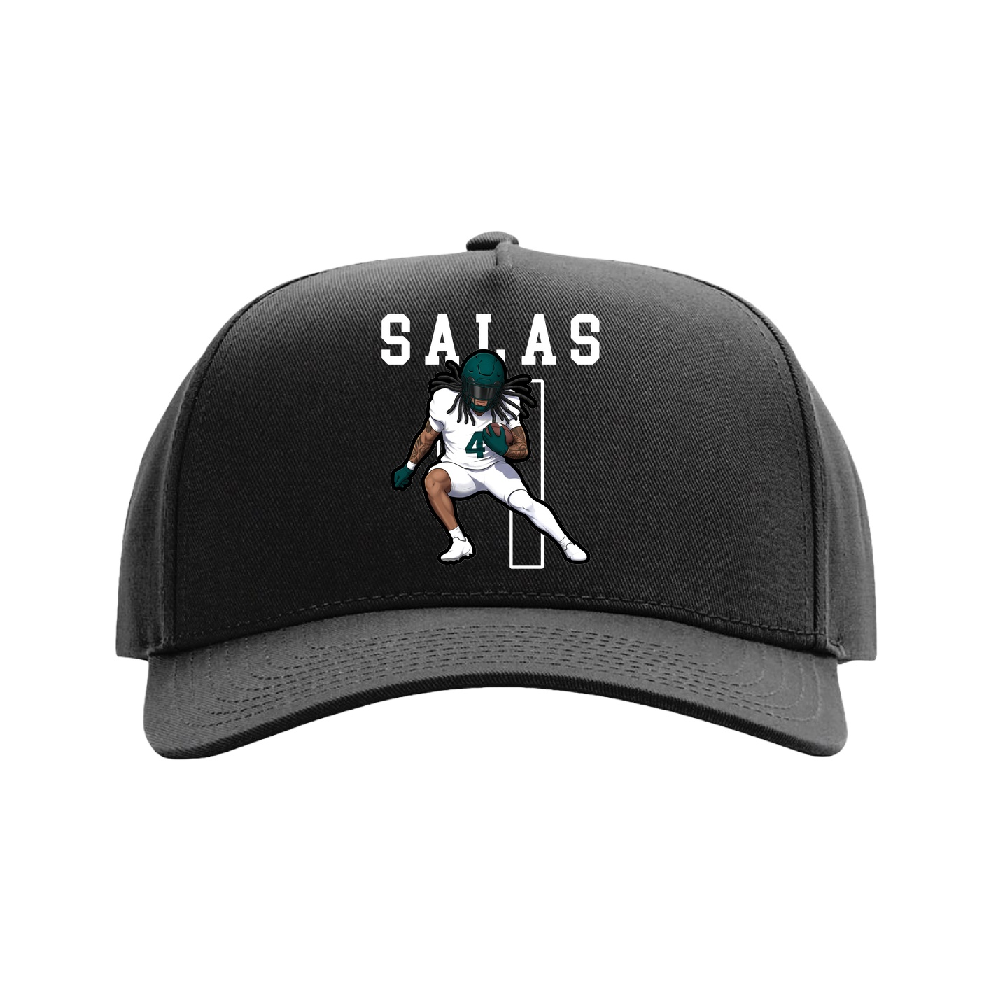 Full Fabric Five-Panel Champ Cap — Shirsey in Black