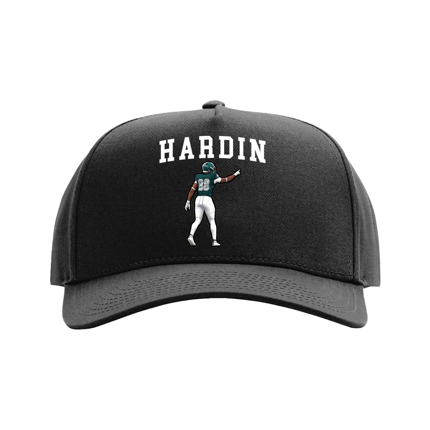 Full Fabric Five-Panel Champ Cap — Shirsey in Black