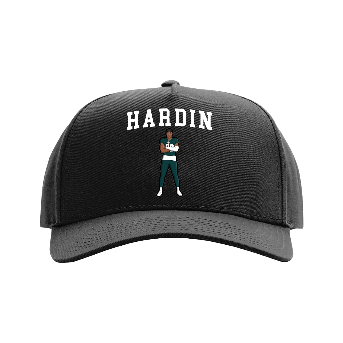 Full Fabric Five-Panel Champ Cap — Shirsey in Black