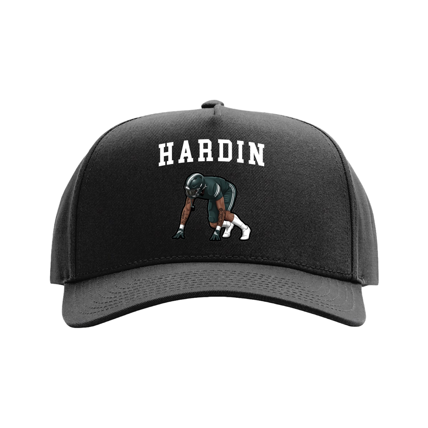 Full Fabric Five-Panel Champ Cap — Shirsey in Black