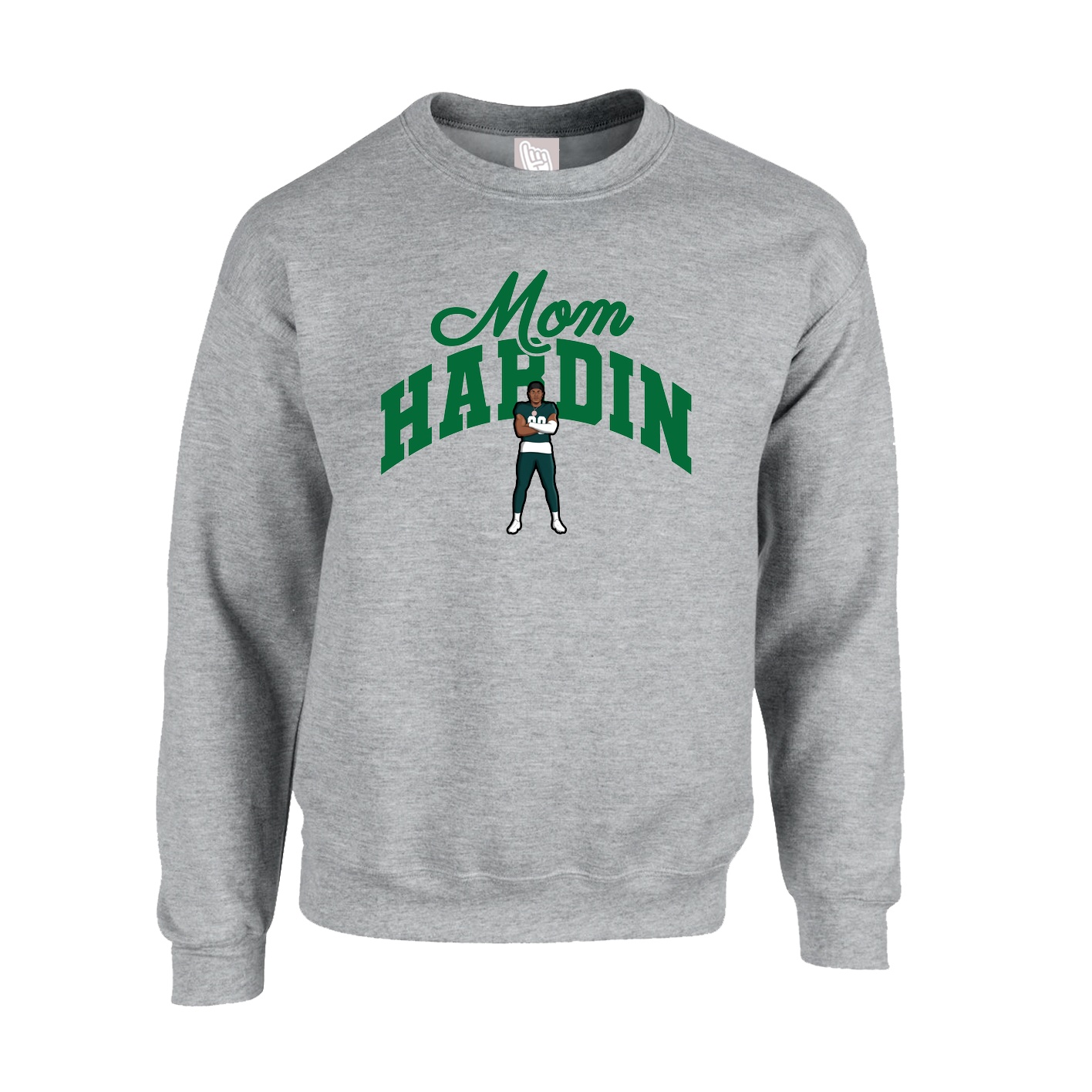 Fleece Crew — Mothers Day Arch in Grey