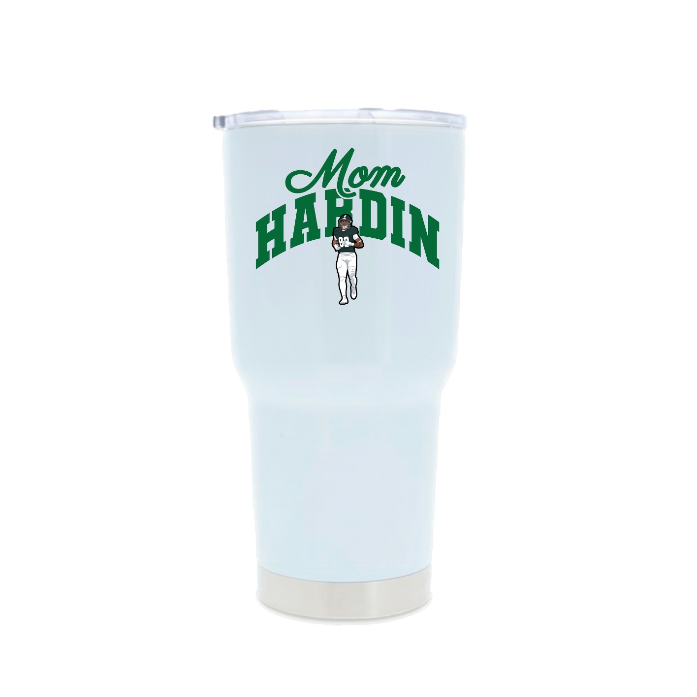 30oz Stainless Steel Tumbler — Mothers Day Arch in White