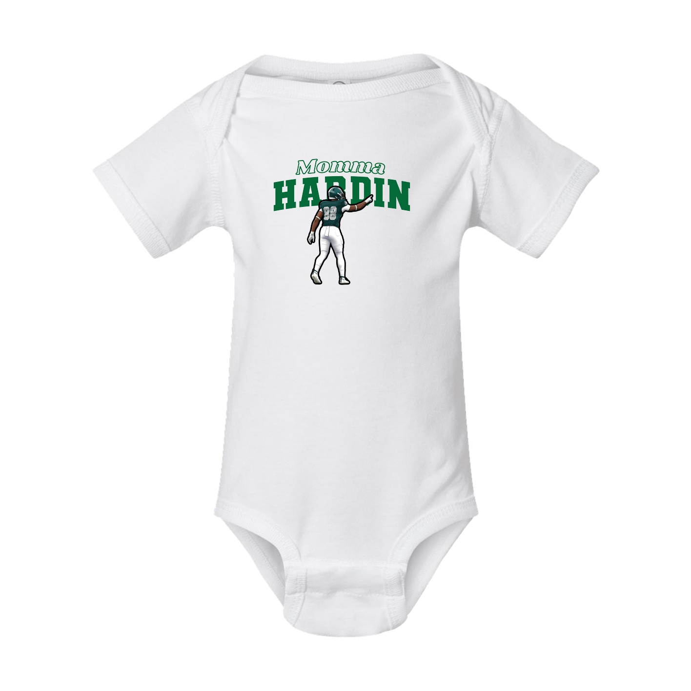 Baby Onesie — Mothers Day Block in White