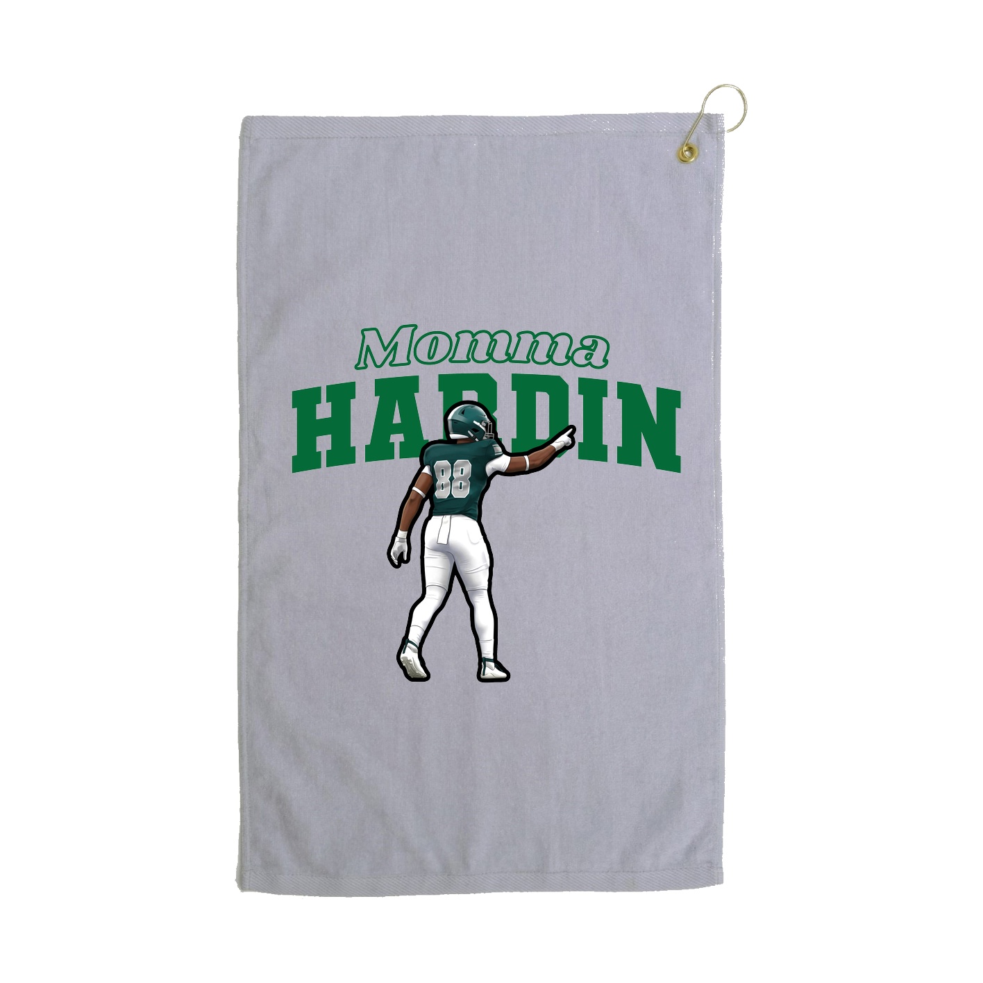 Golf Towel — Mothers Day Block in Grey