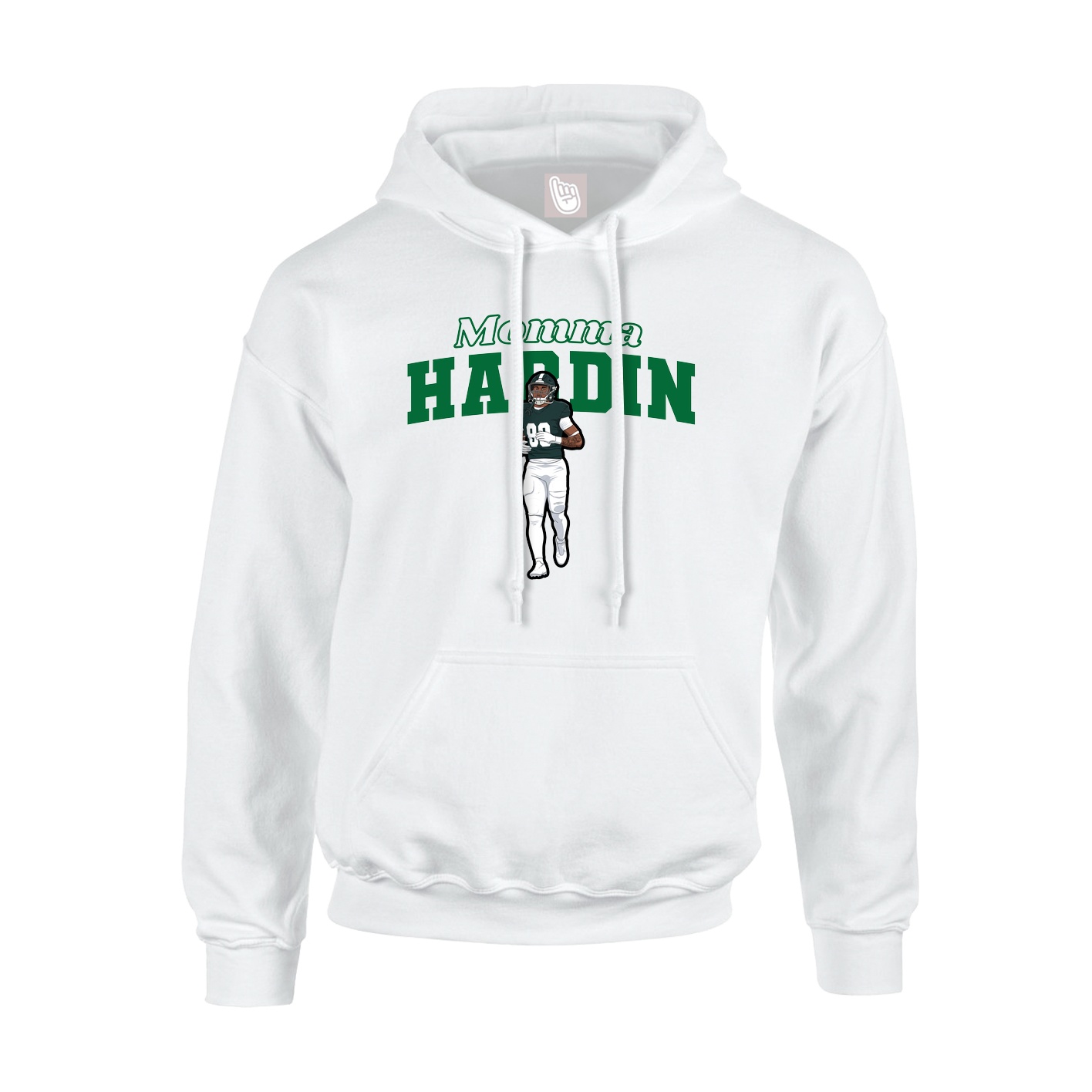 Hoodie — Mothers Day Block in White