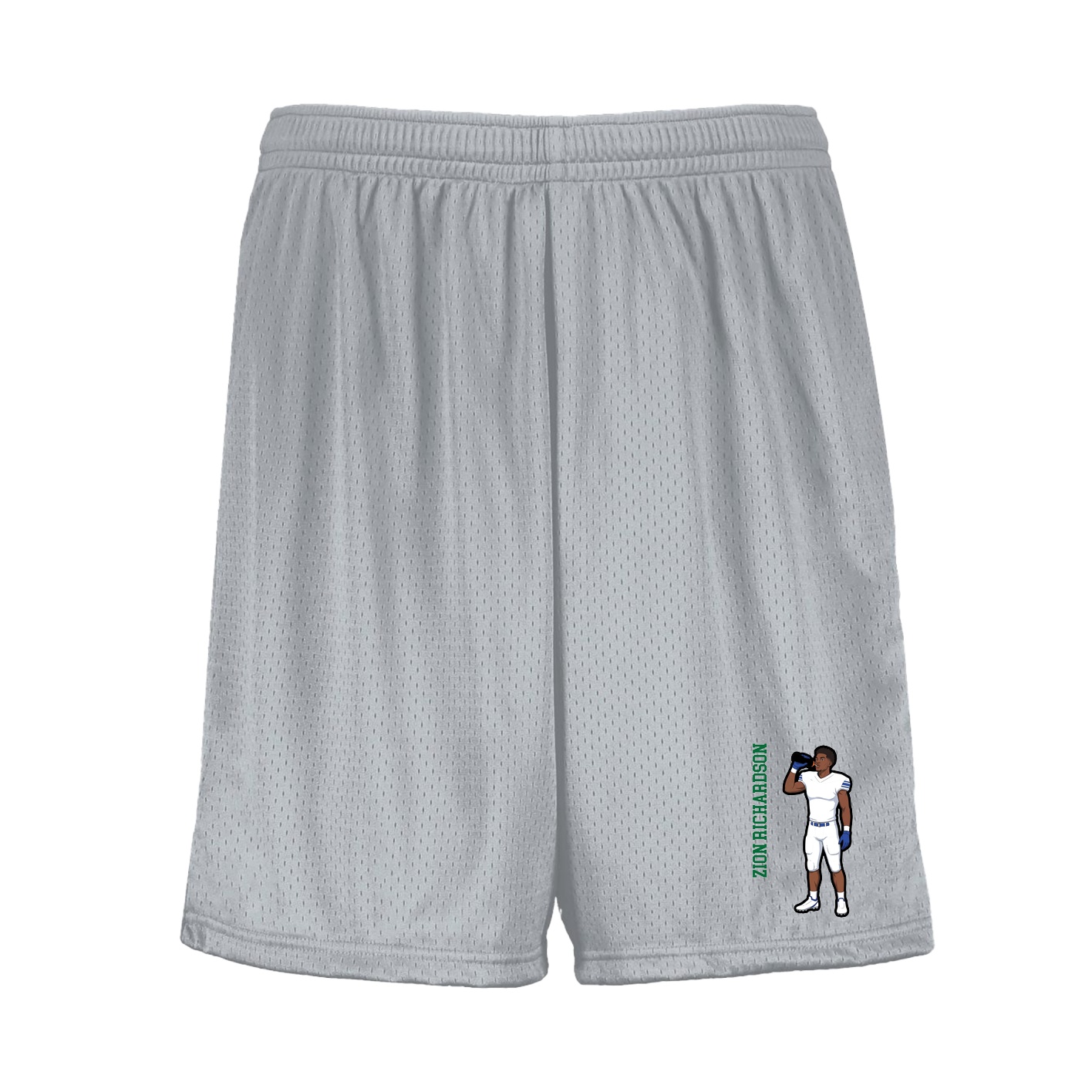 Shorts — Name Vertical in Silver