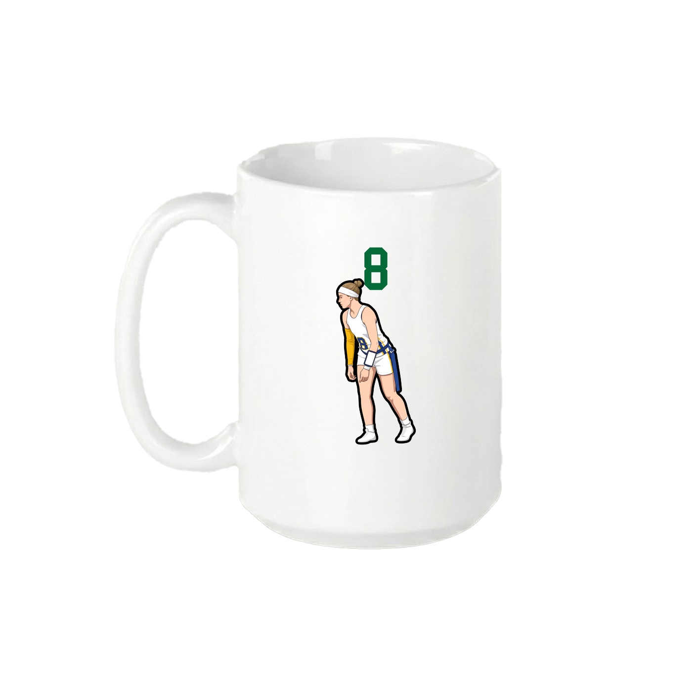 15oz Coffee Mug — Number Top in White
