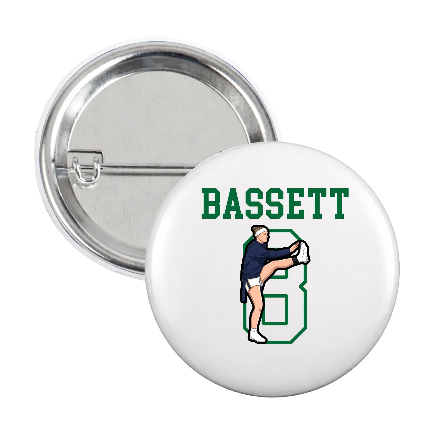 Game Day Button — Shirsey in White