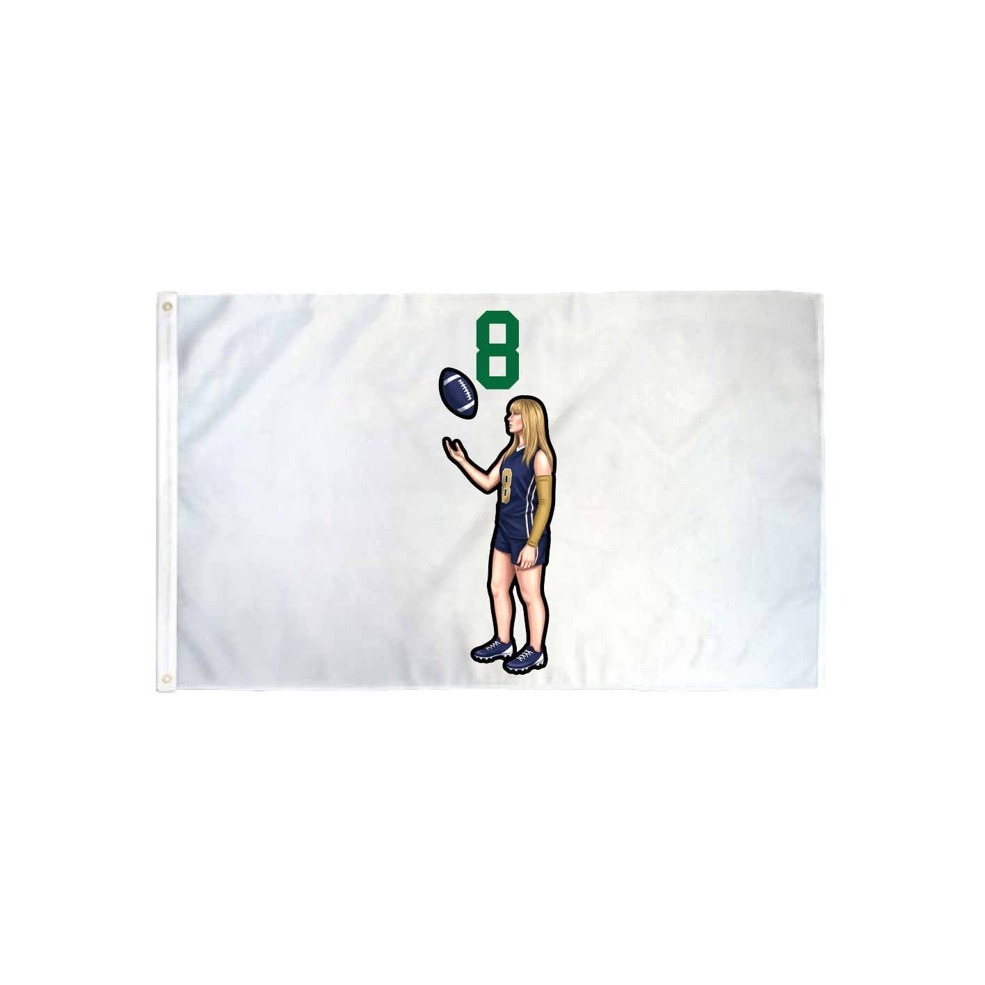 3x5 Flag — Number Top in Classic