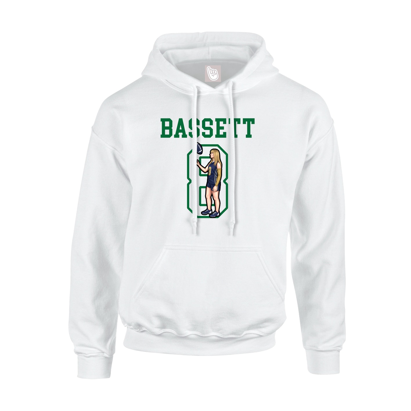 Hoodie — Shirsey in White