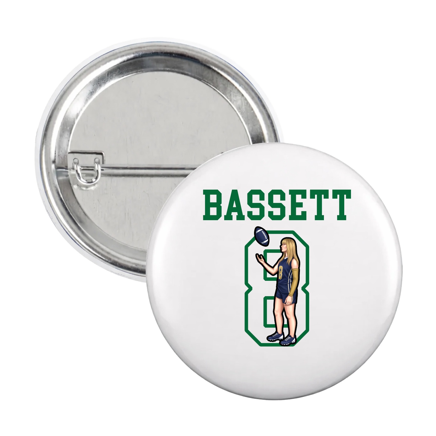 Game Day Button — Shirsey in White