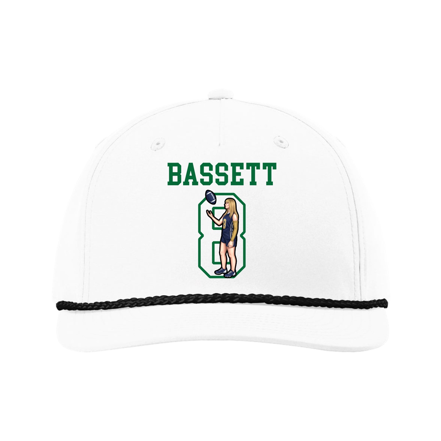 Five-Panel Classic Rope Cap — Shirsey in White