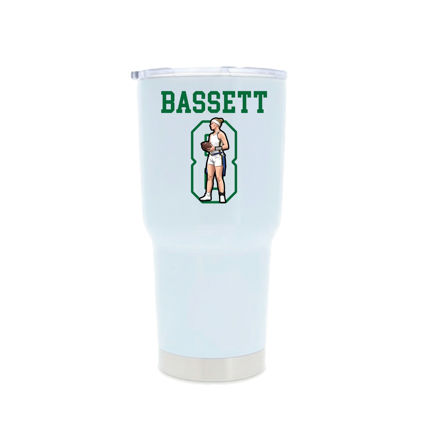30oz Stainless Steel Tumbler — Shirsey in White